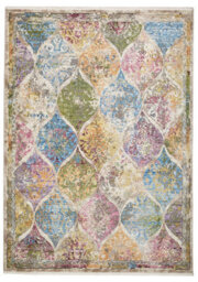 Traditional Multi Geometric Easy To Clean Rug For Dining Room-120Cm X 170Cm - thumbnail 8