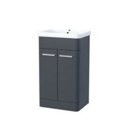 Nes Home Afern 500mm Vanity Unit Cabinet And Wash Basin Anthracite - thumbnail 7