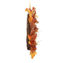 Darphe Large Autumn Golden Sorghum Wreath Decoration With Led Lights - thumbnail 4