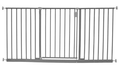 Safetots Extra Wide Hallway Gate, 147Cm - 152Cm, Matt Grey, Pressure Fit Baby Gate For Hallways And Wide Spaces - image 1
