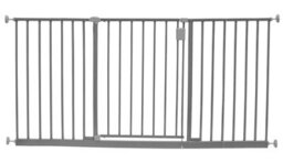 Safetots Extra Wide Hallway Gate, 147Cm - 152Cm, Matt Grey, Pressure Fit Baby Gate For Hallways And Wide Spaces - thumbnail 1