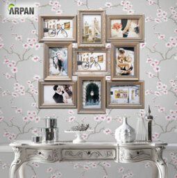 "Arpan Vintage Gold Multi Aperture Picture Photo Frame, Holds 9 X 6X4"" Photos, Best Gifting Frame, Family Frame" - thumbnail 2