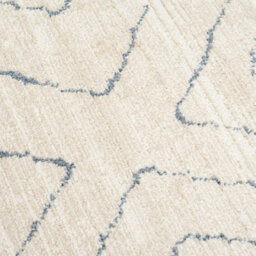 Loomed Beige Abstract Chevron Moroccan Berber Living Area Rug 80X150Cm - thumbnail 4