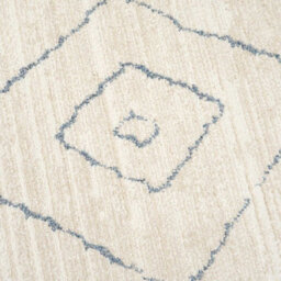 Loomed Beige Abstract Chevron Moroccan Berber Living Area Rug 80X150Cm - thumbnail 6