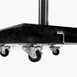 Pacific Lifestyle Polished Black Granite 40Kg Wheeled Parasol Base For Centre Pole Parasols - thumbnail 7