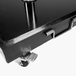 Pacific Lifestyle Polished Black Granite 40Kg Wheeled Parasol Base For Centre Pole Parasols - thumbnail 6