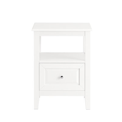 Sobuy Fbt131-W, Bedside Table Night Stand Side Table End Table Coffee Table Lamp Table With Drawer,white,w45Xd35Xh60 - image 1