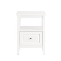 Sobuy Fbt131-W, Bedside Table Night Stand Side Table End Table Coffee Table Lamp Table With Drawer,white,w45Xd35Xh60
