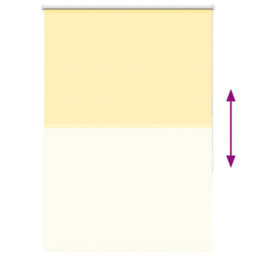 Berkfield Durable Roller Blind Blackout Yellow 100X175 Cm Fabric Width 95.7 Cm Polyester - thumbnail 9