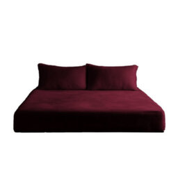 Teddy Fitted Sheet 30Cm Extra Deep Soft Cuddly Soft Touch Bedding Plum - thumbnail 2