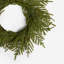 Ohs Christmas Fir Greenery Artificial Wreath Flower Foliage Festive Home Decor - thumbnail 3