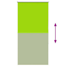Berkfield Roller Blind Blackout Leaves Green 85X130 Cm Fabric Width 80.7 Cm Polyester - thumbnail 9