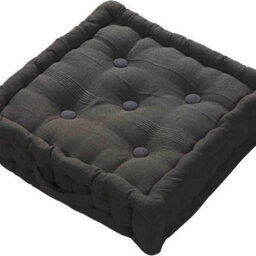 Homes & Linen Booster Seat Cushion Pad 100% Cotton Filling Thick Cushion Seat Pads Adults Chair Armchair Garden Black 45Cm X 45Cm + 10Cm Thickne