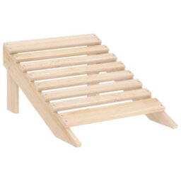 Berkfield Garden Adirondack Chair With Ottoman Solid Fir Wood - thumbnail 7