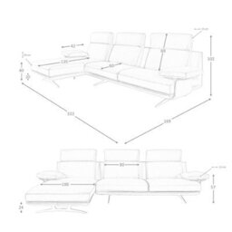 Angel Cerda Elegant Left Chaise Longue Sofa In Terracotta Brown Leather - thumbnail 5