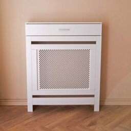 Jack Stonehouse White Radiator Cover With Storage Draw Lattice Diamond Small - thumbnail 6
