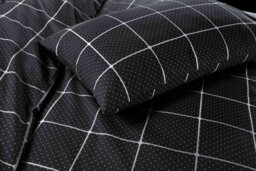Homes & Linen Duvet Cover Set Printed Checked Dot Mateo Reversible Quilt Cover Bedding Set - thumbnail 2