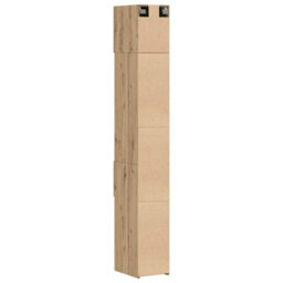 Walplus Slim Storage Cabinet With Drawer Artisan Oak 30 X 42.5 X 225 Cm - thumbnail 9