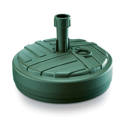 Urbn-Living Urbnliving Height 13Cm 10L Round Green Colour Plastic Umbrella Parasol Base Stand Garden Sunshade Holder - image 1