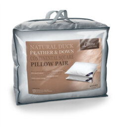 "Littens 65Cm X 65Cm Square Euro Continental Duck Feather & Down Pillow Pair (26"" X 26"")" - thumbnail 1