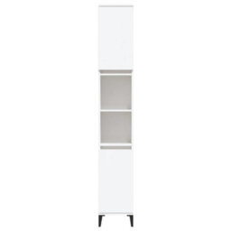 Berkfield Bathroom Cabinet White 30X30X190 Cm Engineered Wood - thumbnail 7
