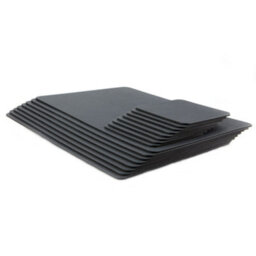 Lara-May Set Of 8 Slate Grey Recycled Leather Placemats And 8 Leather Coasters - thumbnail 7