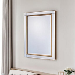 Yearn Venetian Bevelled Brass Mirror 75X105.5Cm - thumbnail 2