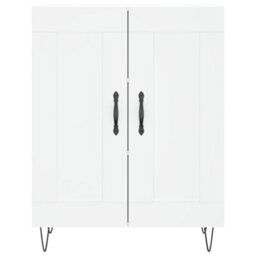 Berkfield Highboard White 69.5X34X180 Cm Engineered Wood - thumbnail 8
