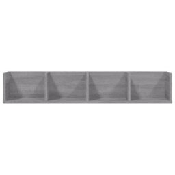 Berkfield Cd Wall Shelf Grey Sonoma 100X18X18 Cm Engineered Wood - thumbnail 4