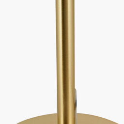 Pacific Lifestyle Arabella Smoked Glass Orb And Gold Metal Table Lamp - thumbnail 5