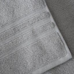 Catherine Lansfield Zero Twist Silver 6Pc Towel Bale 100% Cotton Bath, Hand And Face Towels - thumbnail 2