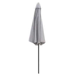 VRUC Outdoor Patio Garden Parasol Sun Shade Umbrella With Crank Handle & Tilt 3M Grey - thumbnail 4