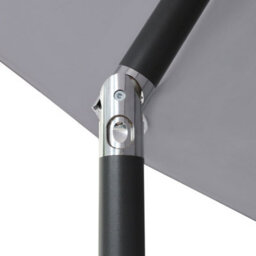 VRUC Outdoor Patio Garden Parasol Sun Shade Umbrella With Crank Handle & Tilt 3M Grey - thumbnail 7