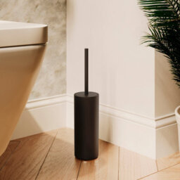 Cosmic Toilet Brush With Holder, Gloss Chrome, Free Standing, Essentials Collection - thumbnail 5