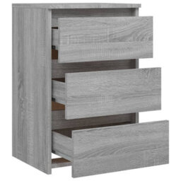 Berkfield Bed Cabinets 2 Pcs Grey Sonoma 40X35X62.5 Cm Engineered Wood - thumbnail 6
