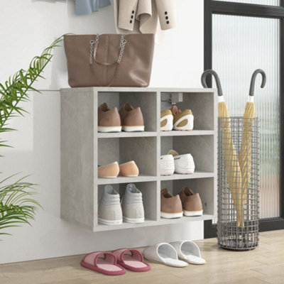 Berkfield Shoe Cabinet Concrete Grey 52.5X30X50 Cm - image 1