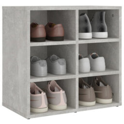 Berkfield Shoe Cabinet Concrete Grey 52.5X30X50 Cm - thumbnail 7