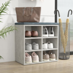 Berkfield Shoe Cabinet Concrete Grey 52.5X30X50 Cm - thumbnail 8