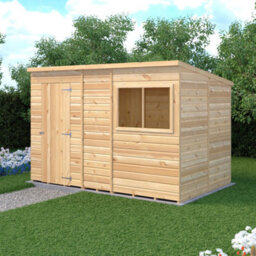 Shire Shed, 10X6 Premium Shiplap Cladding, Single Door And Opening Window - thumbnail 4