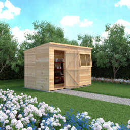 Shire Shed, 10X6 Premium Shiplap Cladding, Single Door And Opening Window - thumbnail 3