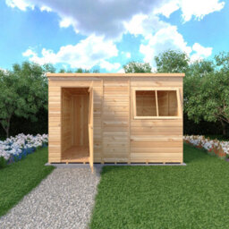 Shire Shed, 10X6 Premium Shiplap Cladding, Single Door And Opening Window - thumbnail 2