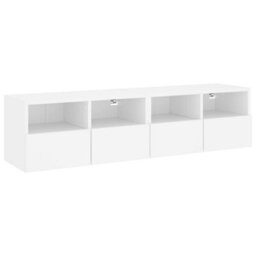 Berkfield Tv Wall Cabinets 2 Pcs White 60X30X30 Cm Engineered Wood - thumbnail 2