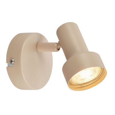 Briloner Beige Wall Light Indoor Reading Lamp Spotlight Adjustable Hallway Gu10 Bulb Excluded - image 1