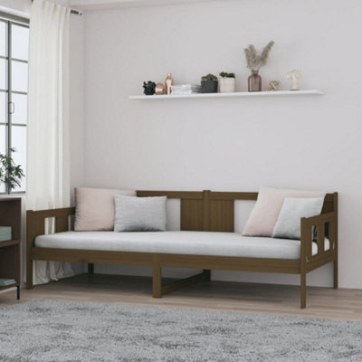 Berkfield Day Bed Honey Brown Solid Wood Pine 90X190 Cm - image 1