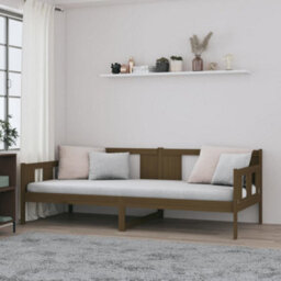 Berkfield Day Bed Honey Brown Solid Wood Pine 90X190 Cm - thumbnail 1