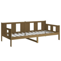 Berkfield Day Bed Honey Brown Solid Wood Pine 90X190 Cm - thumbnail 6