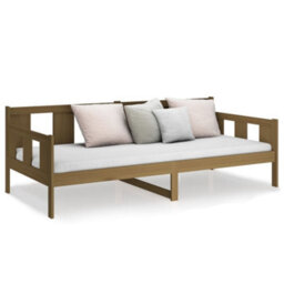 Berkfield Day Bed Honey Brown Solid Wood Pine 90X190 Cm - thumbnail 5