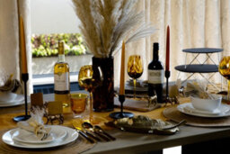 Artesà Artesa 2 Piece Round Tiered Slate Serving Stand Raised Metal Legs, Food-Safe - thumbnail 5