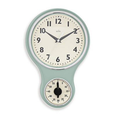 Acctim Kitchen Time Sage Wall Clock - image 1
