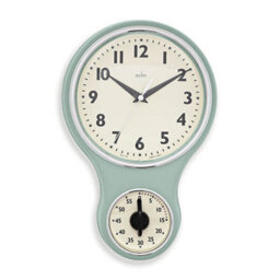 Acctim Kitchen Time Sage Wall Clock - thumbnail 1